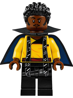 LEGO Minifigure -- Lando Calrissian, Young (Short Cape with Collar)-Star Wars / Star Wars Solo -- sw0923 -- Creative Brick Builders